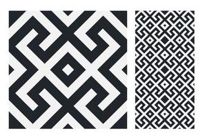 vintage tiles patterns antique seamless design vector