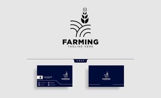 agriculture farm line badge vintage logo template vector illustration icon element isolated