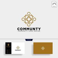 community human logo template vector illustration icon element isolated vector