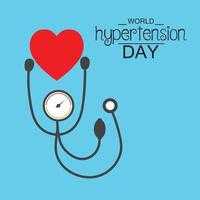 Vector illustration of a Background for World Hypertension Day