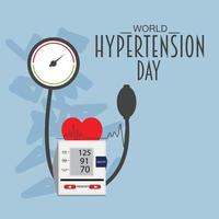 Vector illustration of a Background for World Hypertension Day