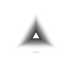 forma de pirámide de diseño de línea triangular vector