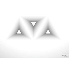 forma de pirámide de diseño de línea triangular vector