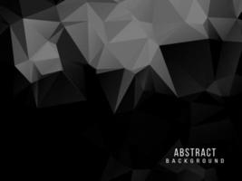 Dark geometric black abstract background elegent design pattern vector