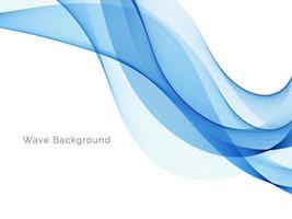 Abstract blue wave design decorative background vector