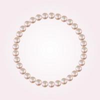 Abstract natural pastel string of pearls background vector