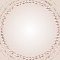 Abstract beauty natural pastel frame of pearls background vector