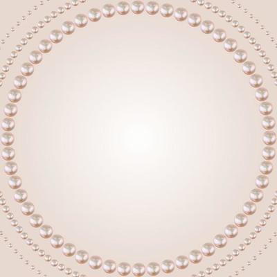 Abstract beauty natural pastel frame of pearls background