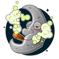 Realistic full moon Detailed vector illustration