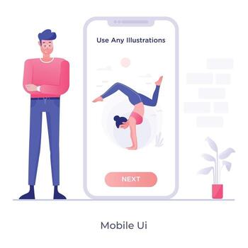 Mobile Ui Interface vector