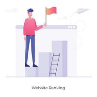 Website Ranking and Performance vector