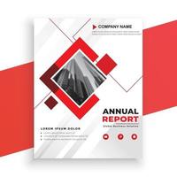 annual report cover template vector