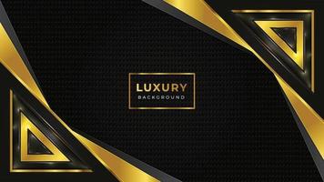 Golden luxury background template with golden pattern vector