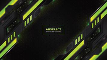 Green abstract geometric background vector