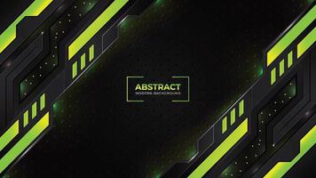 Green abstract geometric background vector