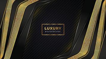 Golden luxury background template with golden pattern vector