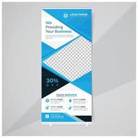 Business rollup and standee banner design template vector