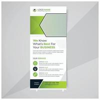 Business rollup and standee banner design template vector