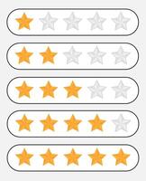 star rating game collection vector