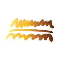 horizontal line and waves creative design with brush stroke degradient style vector