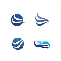 Water drop Logo Template wave vector