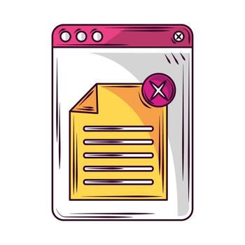tab website error vector