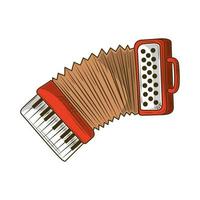 accordion musical instrument vector