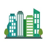 urban cityscape green vector