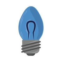 blue light bulb vector