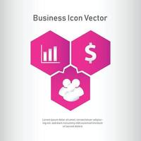 icono de finanzas empresariales vector