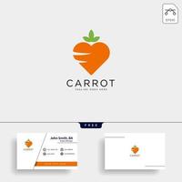 love carrot logo template vector illustration icon element isolated  vector