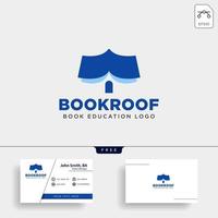 roof book store or book home simple logo template vector illustration icon element isolated vector file