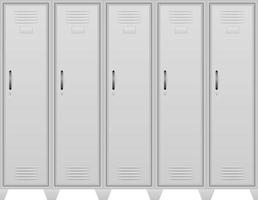 metallic lockers stock vector illustration isolated on white background