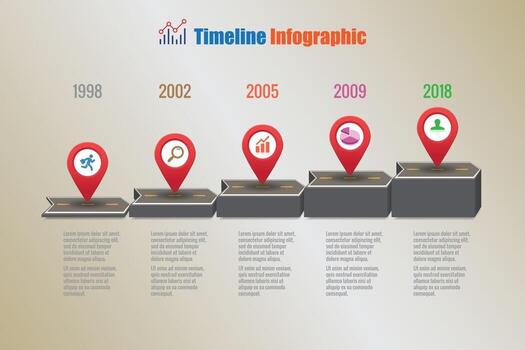 Business roadmap timeline infographic icons designed for abstract background template element modern diagram process web pages technology digital marketing data presentation chart Vector illustration