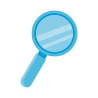 search magnifying glass flat style icon vector