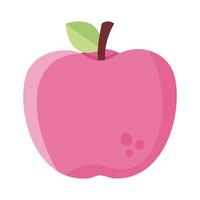 icono de estilo plano de fruta fresca de manzana vector