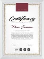 Certificate of appreciation template vector