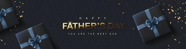 Happy Fathers Day banner background vector