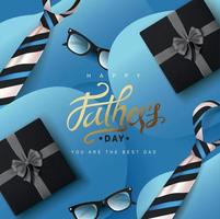 Happy Fathers Day banner background vector