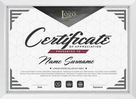 Certificate of appreciation template vector