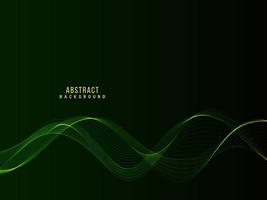 Abstract stylish transparent flowing wave design background vector