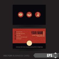 Business card template vector