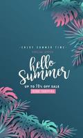 summer sale poster banner background template vector