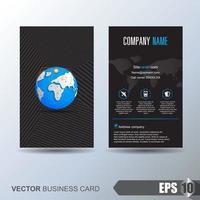 Business card template vector