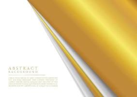 Metallic silver and gold color background luxury concept design vector