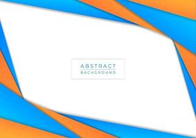 Abstact colorful background overlap shape cyan and yellow bright vector