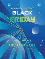 black Friday promotion advertising banner or poster vector