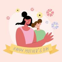 mothers day card vector