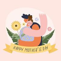 mothers day invitation vector