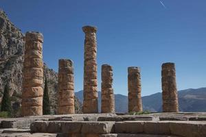 Apollo Temple in Delphi, Greece photo